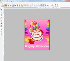 Birthday Cards Designing Software Screenshot