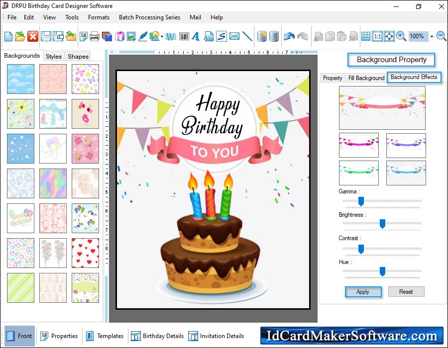 Birthday Cards Maker Software