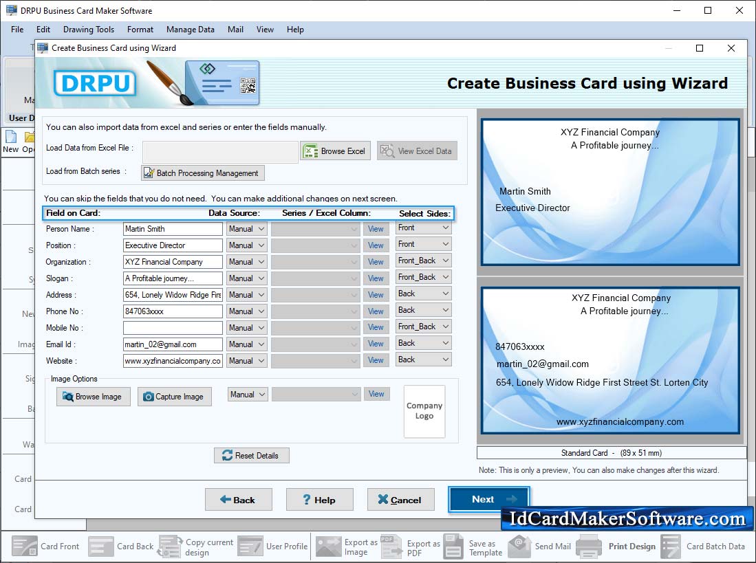 Business Card Maker Software