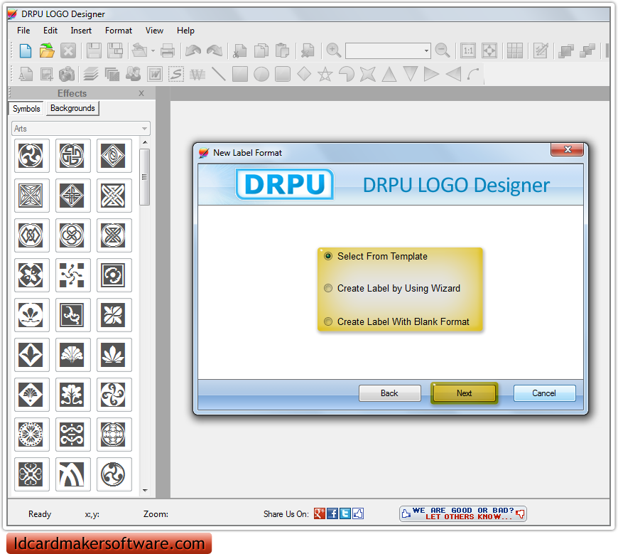 Logo Maker Software to create business logo templates icons images