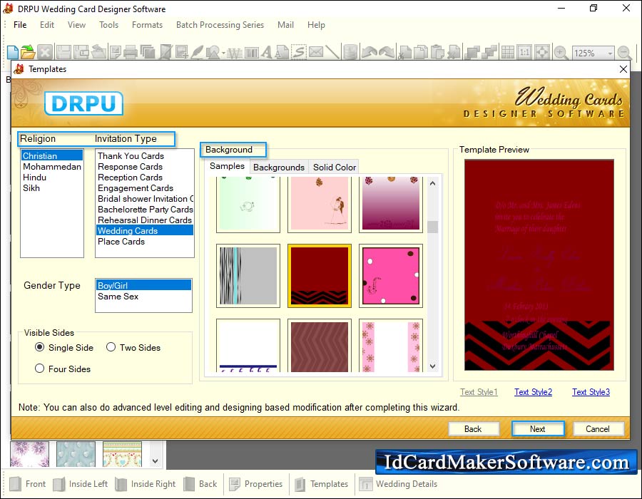 Wedding Cards Maker Software